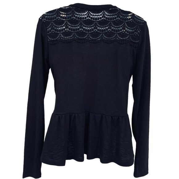 Belle Du Jour Peplum Eyelet DesignTop Sz S - Picture 3 of 14